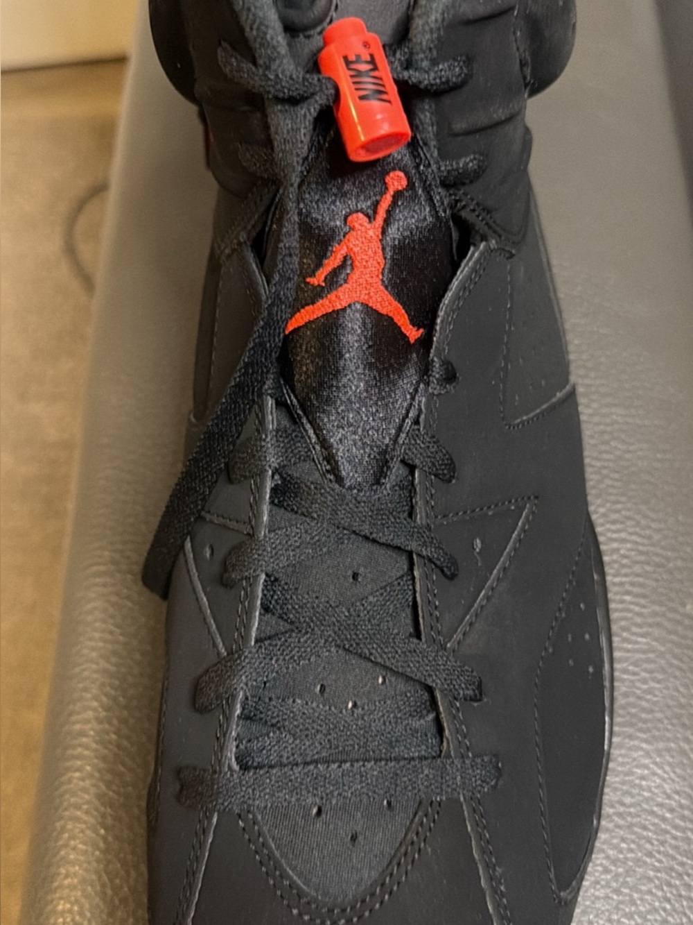 Nike Men’s Black with Red Jumpman Athletic Sneakers